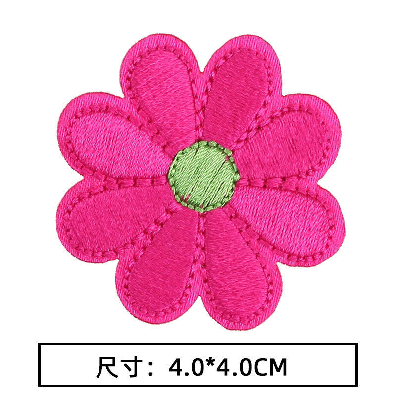 Wholesale 10pcs Hot sale cute flower series cloth patch colorful rose patch